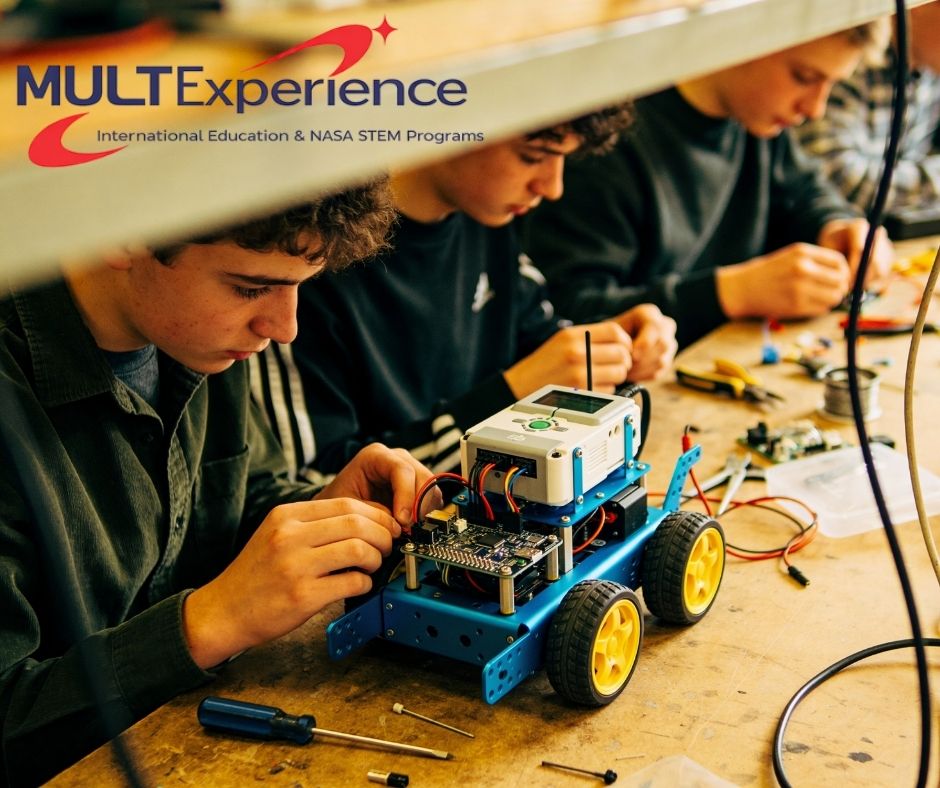 Estudantes fazendo foguete - Nasa